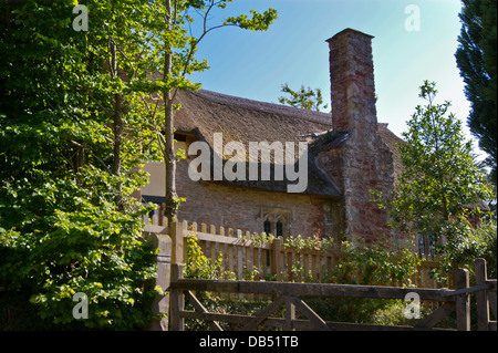 La Société Saint-Léonard de chaume médiévale chapelle de facilité, 14e. siècle, Tivington, Minehead, Somerset Banque D'Images