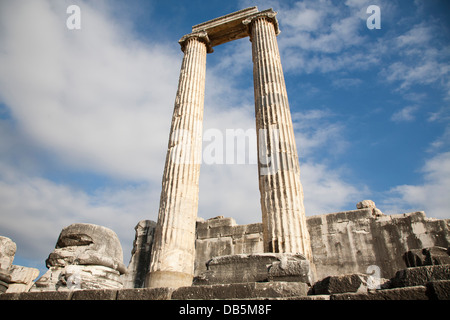 Temple d'apollon, zone archéologique, didymes, le sud de la côte égéenne, la Turquie, l'Asie Banque D'Images