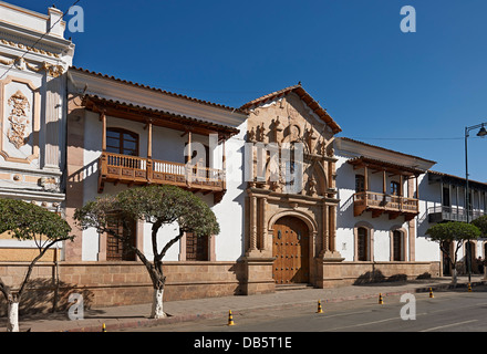 Casa de la Libertad, bâtiments coloniaux à Plaza de 25 de Mayo, Sucre, Bolivie, Amérique du Sud Banque D'Images