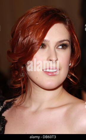 Rumer Willis Alexander McQueen : 'Ssauvages Beauty' Costume Institute Gala 2011 au Metropolitan Museum of Art New York, USA - 02.05.11 Banque D'Images