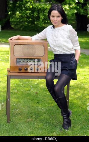 Andrea Corr de The Corrs pose à RTE pour promouvoir son prochain album solo avec un concert en studio pour 2fm gagnants concours Dublin, Irlande - 04.05.11 Banque D'Images