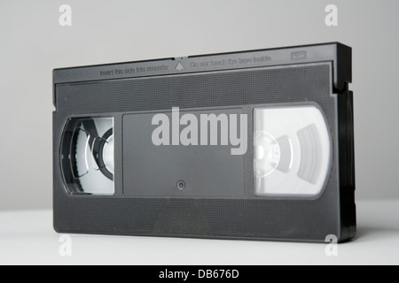 Les cassettes VHS noir. Banque D'Images