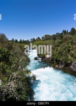 Huka dh TAUPO Nouvelle-zélande Waikato River l'eau des cascades rapids Banque D'Images