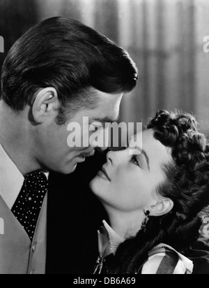 Autant en emporte le vent Selznick International Pictures, 1939. Réalisé par Victor Fleming, George Cukor, Sam Wood. Clark Gable, Vivia Banque D'Images