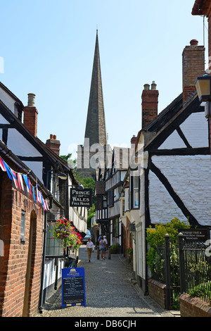 L'église paroissiale de Saint Michaels, Church Lane, Ledbury, Herefordshire, Angleterre, Royaume-Uni Banque D'Images