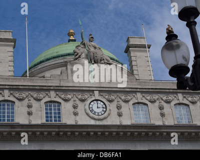 Britannia Statue emblématique sur l'Édifice de la rue Regent Banque D'Images