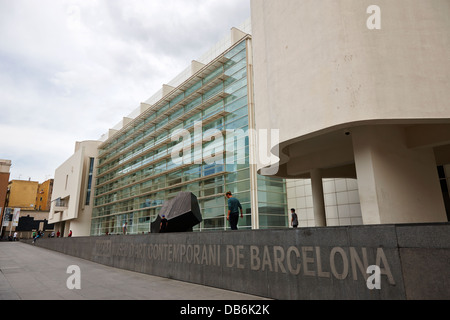 Macba Museu d'art contemporani de Barcelona La Catalogne Espagne Banque D'Images