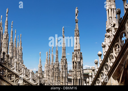 Duomo di Milano. La cathédrale de Milan, Italie. Banque D'Images