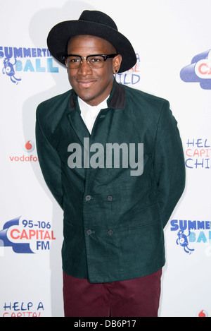 Glen Cook arrive pour la balle, Capital FM Summertime au stade de Wembley, Londres, dimanche, Juin. 9, 2013. Banque D'Images