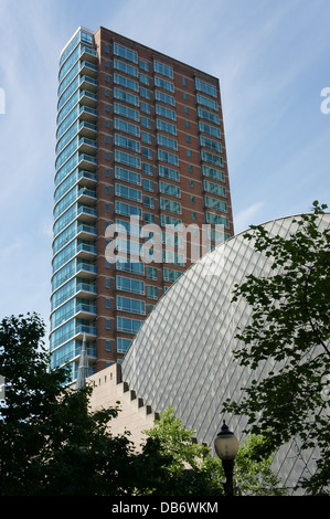 L'hôtel Westin Grand Tower et Centre des dans le centre-ville de Vancouver, BC, Canada Banque D'Images