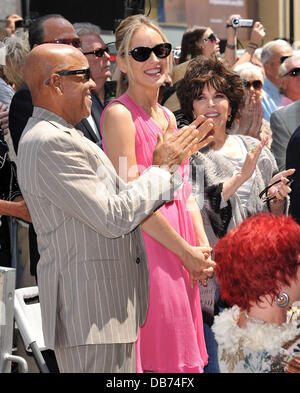 Sharon Stone et la chanteuse Berry Gordy Jane Morgan reçoit une étoile sur le Hollywood Walk of Fame tenue sur Hollywood boulevard Hollywood, Californie - 06.05.11 Banque D'Images