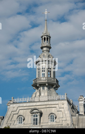 Canada, Québec, Québec. Grand Seminaire Seminaire de Québec (alias) vers 1663. Vue sur le toit du couvent des Ursulines. Banque D'Images