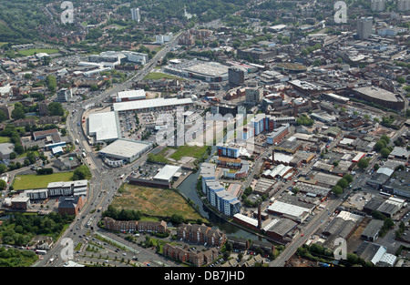 Vue aérienne de la ville de West Midlands Walsall Banque D'Images