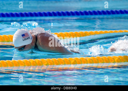 La 13e Championnats du monde de natation Fina tenu dans le Foro Italico Natation complexe. Banque D'Images