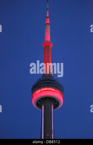 Le Canada, l'Ontario, Toronto, la Tour CN, Banque D'Images