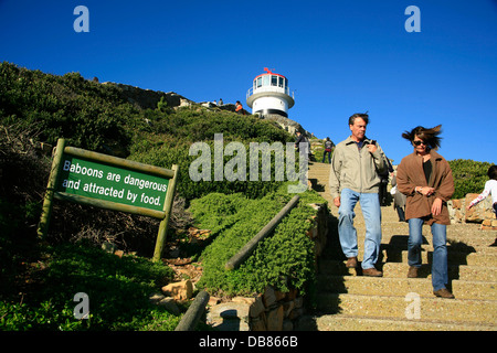 La pointe du Cap, Le Cap de Bonne Espérance, le parc national de Cape Town. Banque D'Images