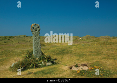 St Piran's Cross, Penhale Sables, Broad Oak, Cornwall Banque D'Images