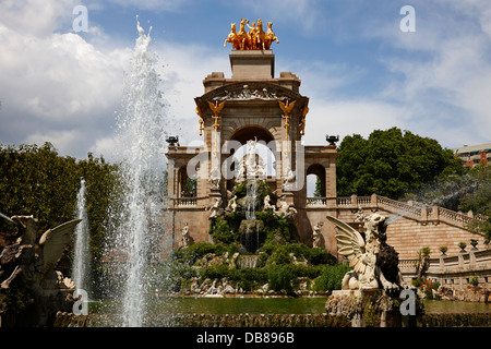 Monumentale fontana Parc de la Ciutadella Barcelona La Catalogne Espagne Banque D'Images