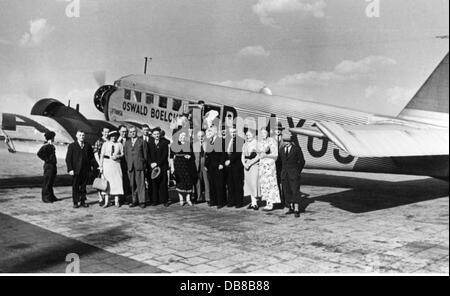 Transport / transport, aviation, avion de passagers, Junkers Ju 52 / 3mge 'Oswald Boelcke', après 1934, droits additionnels-Clearences-non disponible Banque D'Images