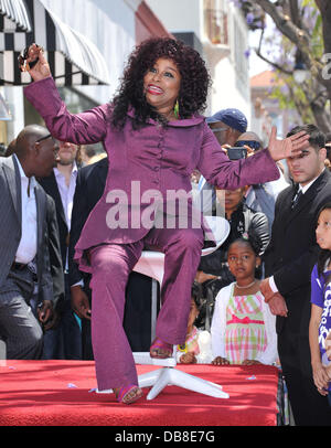 L'artiste Chaka Khan Chaka Khan est honoré avec une étoile sur le Hollywood Walk of Fame de Hollywood, Californie - 19.05.11 Banque D'Images