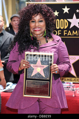 L'artiste Chaka Khan Chaka Khan est honoré avec une étoile sur le Hollywood Walk of Fame de Hollywood, Californie - 19.05.11 Banque D'Images