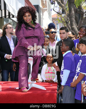 L'artiste Chaka Khan Chaka Khan est honoré avec une étoile sur le Hollywood Walk of Fame de Hollywood, Californie - 19.05.11 Banque D'Images