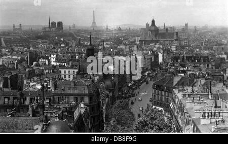 Géographie / Voyage, France, Paris, vue, vue sur la rue de Saint-Antoine, carte postale, années 1930, droits additionnels-Clearences-non disponible Banque D'Images