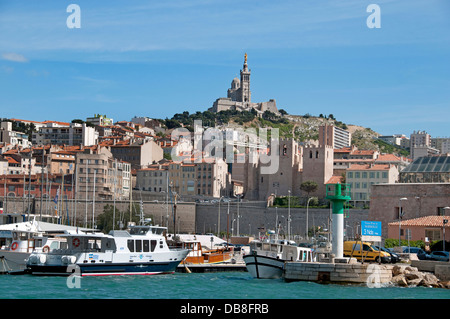 France Marseille Vieux Port Vieux Français Banque D'Images