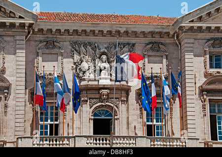 Hôtel de Ville ( rue Vieux Port Marseille Marseille France Français ) Banque D'Images