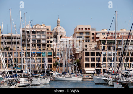 France Marseille Vieux Port Vieux Français Banque D'Images