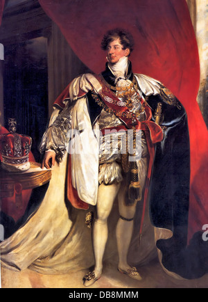 George IV, roi George IV, (George Augustus Frederick, 1762 – 1830), roi du Royaume-Uni de Grande-Bretagne et d'Irlande Banque D'Images