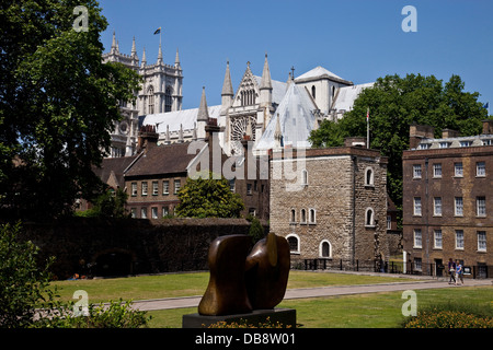 College Green Gardens, Opposte Maisons du Parlement, Londres, Angleterre Banque D'Images