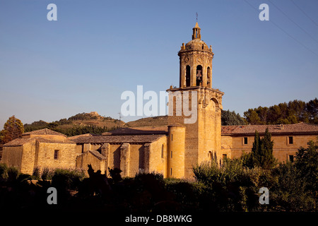 Église Crucifijo, Puente la Reina - Gares. Navarre. Espagne Banque D'Images