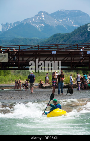 Festival de l'eau dans le Ridgeway montagnes San Juan dans le Colorado. Banque D'Images