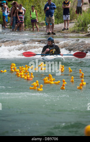 Festival de l'eau dans le Ridgeway montagnes San Juan dans le Colorado. Banque D'Images