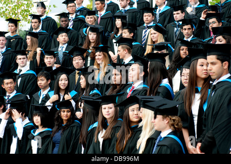 Le jour de la remise des diplômes de l'Université de Warwick, Royaume-Uni Banque D'Images