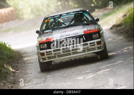 Chichester, UK - Juillet 2013 : Audi Quattro GP4 en action sur le rallye à l'honneur à la Goodwood Festival of Speed le 12 juillet, 2013. Banque D'Images