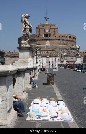 Rome, Italie. 26 juillet 2013. L'autorité de la Protection civile cause une vague de alerte rouge 'Niveau 3' avertissement de Santé Crédit Rome : Gari Wyn Williams / Alamy Live News Banque D'Images