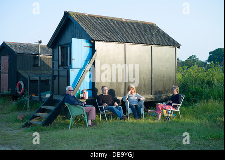 Walberswick, Suffolk, en Angleterre, en juillet 2013, le village côtier sur la côte anglaise Suffolk avec son charme pittoresque. Banque D'Images