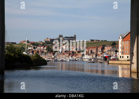 Whitby, North Yorkshire Moors Esk River Banque D'Images