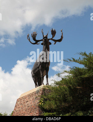 Monchy-le-Preux Caribou est un monument commémoratif de guerre du Dominion de Terre-Neuve pour commémorer le 15e Régiment Royal de Terre-Neuve au cours de la Grande Guerre Banque D'Images