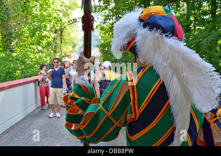 Kaltenberg Tournoi, Bavière, Allemagne, la plus grande fête médiévale. Banque D'Images