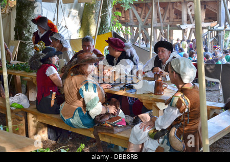 Kaltenberg Tournoi, Bavière, Allemagne, la plus grande fête médiévale. Banque D'Images