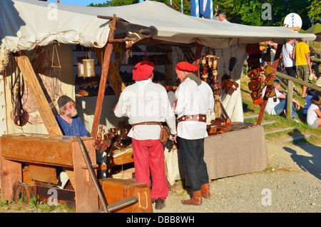 Kaltenberg Tournoi, Bavière, Allemagne, la plus grande fête médiévale. Banque D'Images