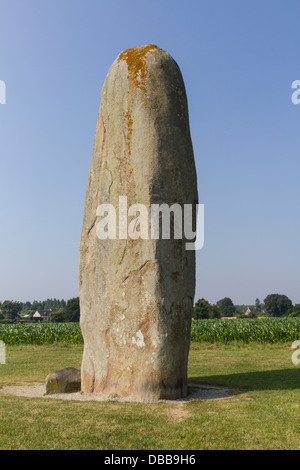 France Bretagne, Dol-de-Bretagne, Champ Dolent, Menhir Banque D'Images