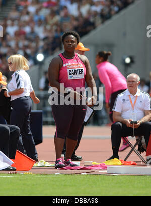 Londres, Royaume-Uni. 27 juillet 2013. à la London Jeux Anniversaire Diamond League meeting d'athlétisme, le 27 juillet 2013 Crédit : Martin Bateman/Alamy Live News Banque D'Images