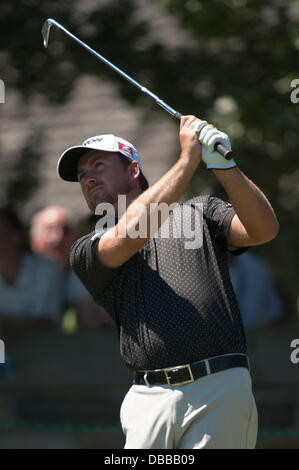 25.07.2013. Oakville, Ontario, Canada. Graeme McDowell au cours de la première ronde de l'Omnium canadien RBC tenu au club de golf Glen Abbey à Oakville, Ontario. Banque D'Images