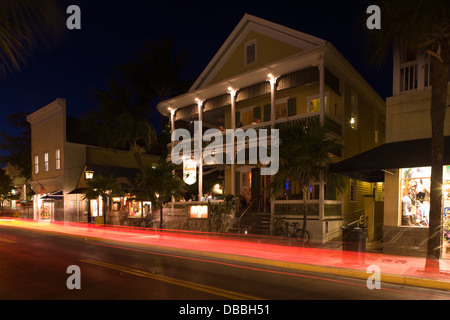 RESTAURANTS DUVAL STREET OLD TOWN DISTRICT HISTORIQUE DE KEY WEST EN FLORIDE USA Banque D'Images