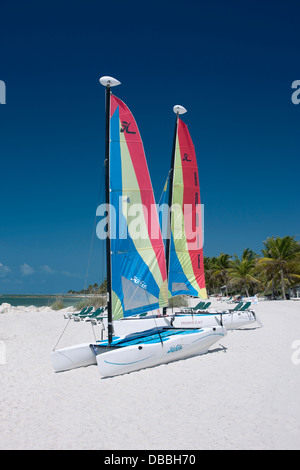 Location de voiliers HOBIE CAT SMATHERS BEACH KEY WEST FLORIDA USA Banque D'Images