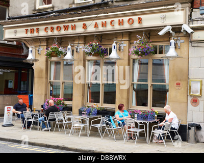 The Crown & Anchor pub à Manchester UK Banque D'Images